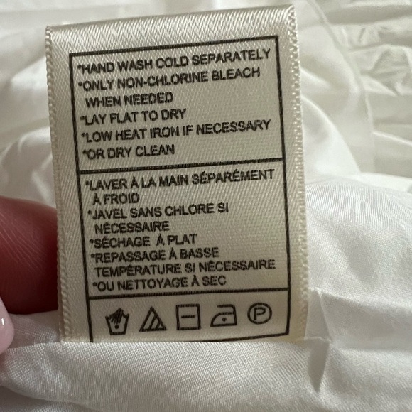 Betsey Johnson White Maxi Dress SZ M Swiss Dot Smocked Waist Boho Ruffle Cottage - Picture 11 of 11